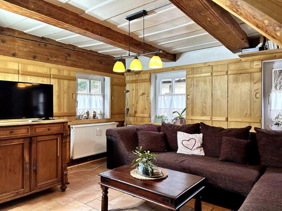 Rustikales Studio-Apartment Blockstube Im Haus Selma Großschönau Zewnętrze zdjęcie