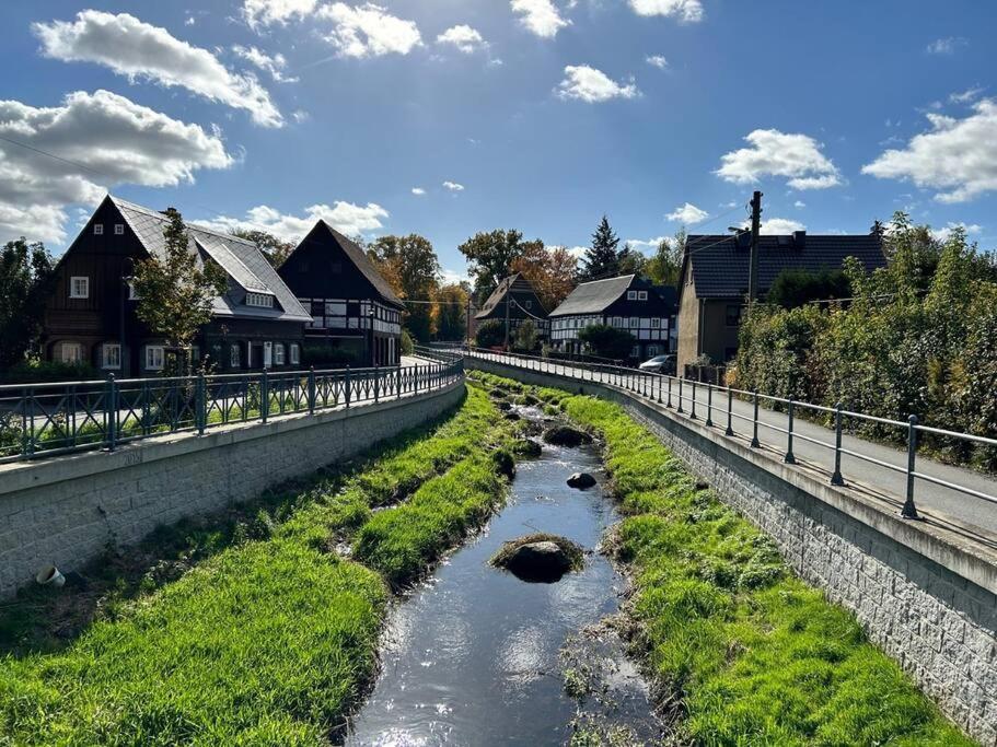 Rustikales Studio-Apartment Blockstube Im Haus Selma Großschönau Zewnętrze zdjęcie