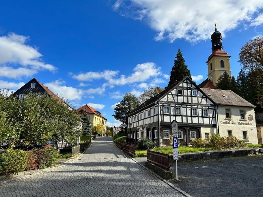 Rustikales Studio-Apartment Blockstube Im Haus Selma Großschönau Zewnętrze zdjęcie